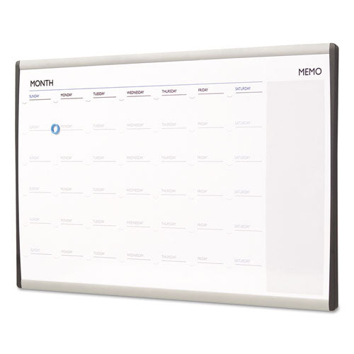 Quartet® wholesale. Magnetic Dry-erase Calendar, 18 X 30, White Surface, Silver Aluminum Frame. HSD Wholesale: Janitorial Supplies, Breakroom Supplies, Office Supplies.
