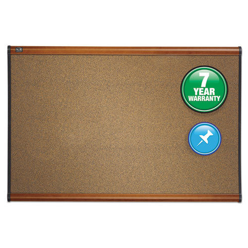 Quartet® wholesale. Prestige Bulletin Board, Brown Graphite-blend Surface, 36 X 24, Cherry Frame. HSD Wholesale: Janitorial Supplies, Breakroom Supplies, Office Supplies.