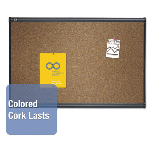 Quartet® wholesale. Prestige Bulletin Board, Brown Graphite-blend Surface, 48 X 36, Aluminum Frame. HSD Wholesale: Janitorial Supplies, Breakroom Supplies, Office Supplies.