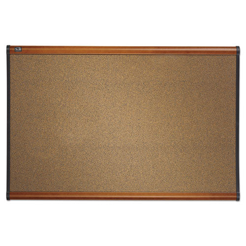 Quartet® wholesale. Prestige Bulletin Board, Brown Graphite-blend Surface, 48 X 36, Cherry Frame. HSD Wholesale: Janitorial Supplies, Breakroom Supplies, Office Supplies.