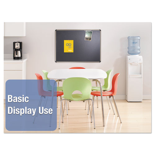 Quartet® wholesale. Prestige Euro-style Embossed Foam Bulletin Board, 48 X 34 7-16, Black-alum Frame. HSD Wholesale: Janitorial Supplies, Breakroom Supplies, Office Supplies.