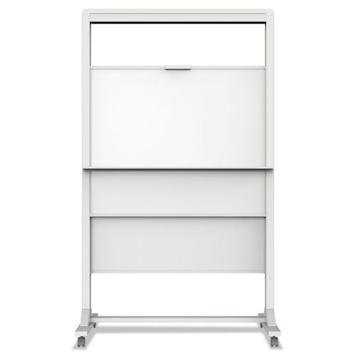 Quartet® wholesale. Motion Dual-track Mobile Magnetic Dry-erase Easel, Two 40 1-2 X 34 Panels, White. HSD Wholesale: Janitorial Supplies, Breakroom Supplies, Office Supplies.