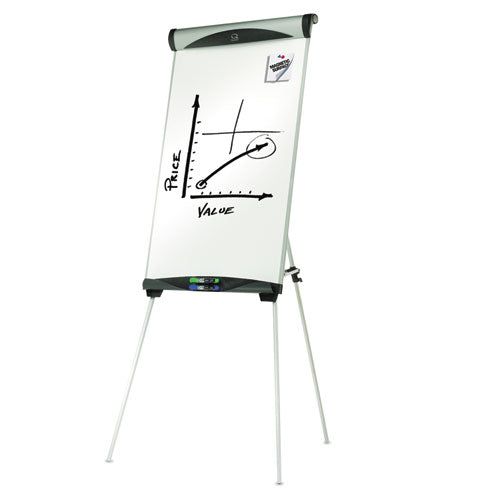 Quartet® wholesale. Euro Magnetic Presentation Easel, 27 X 39, White. HSD Wholesale: Janitorial Supplies, Breakroom Supplies, Office Supplies.