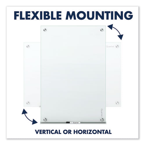 Quartet® wholesale. Infinity Magnetic Glass Marker Board, 24 X18, White. HSD Wholesale: Janitorial Supplies, Breakroom Supplies, Office Supplies.