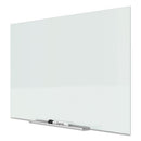 Quartet® wholesale. Invisamount Magnetic Glass Marker Board, Frameless, 39" X 22", White Surface. HSD Wholesale: Janitorial Supplies, Breakroom Supplies, Office Supplies.
