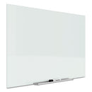 Quartet® wholesale. Invisamount Magnetic Glass Marker Board, Frameless, 39" X 22", White Surface. HSD Wholesale: Janitorial Supplies, Breakroom Supplies, Office Supplies.