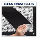 Quartet® wholesale. Infinity Black Glass Magnetic Marker Board, 48 X 36. HSD Wholesale: Janitorial Supplies, Breakroom Supplies, Office Supplies.