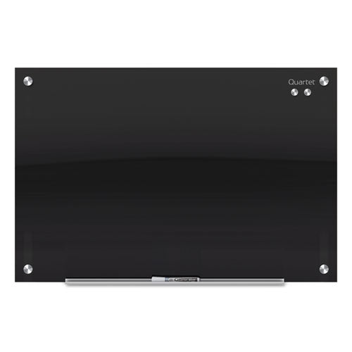Quartet® wholesale. Infinity Black Glass Magnetic Marker Board, 48 X 36. HSD Wholesale: Janitorial Supplies, Breakroom Supplies, Office Supplies.