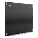 Quartet® wholesale. Infinity Black Glass Magnetic Marker Board, 48 X 36. HSD Wholesale: Janitorial Supplies, Breakroom Supplies, Office Supplies.
