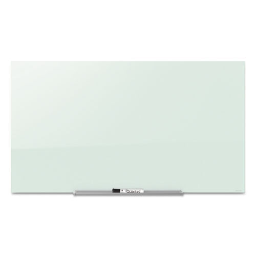 Quartet® wholesale. Invisamount Magnetic Glass Marker Board, Frameless, 50" X 28", White Surface. HSD Wholesale: Janitorial Supplies, Breakroom Supplies, Office Supplies.
