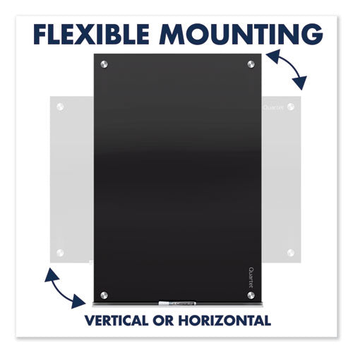 Quartet® wholesale. Infinity Black Glass Magnetic Marker Board, 72 X 48. HSD Wholesale: Janitorial Supplies, Breakroom Supplies, Office Supplies.