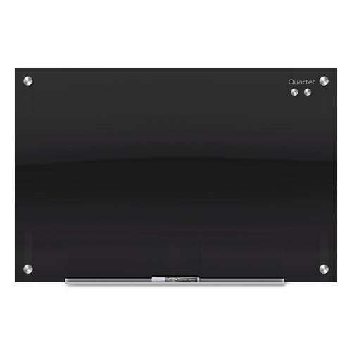 Quartet® wholesale. Infinity Black Glass Magnetic Marker Board, 72 X 48. HSD Wholesale: Janitorial Supplies, Breakroom Supplies, Office Supplies.