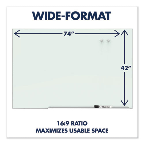 Quartet® wholesale. Element Framed Magnetic Glass Dry-erase Boards, 74" X 42", Aluminum Frame. HSD Wholesale: Janitorial Supplies, Breakroom Supplies, Office Supplies.