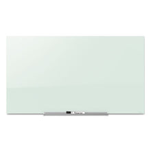 Load image into Gallery viewer, Quartet® wholesale. Invisamount Magnetic Glass Marker Board, Frameless, 74&quot; X 42&quot;, White Surface. HSD Wholesale: Janitorial Supplies, Breakroom Supplies, Office Supplies.