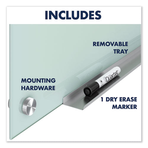 Quartet® wholesale. Infinity Glass Marker Board, Frosted, 96 X 48. HSD Wholesale: Janitorial Supplies, Breakroom Supplies, Office Supplies.