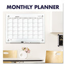 Quartet® wholesale. Infinity Magnetic Glass Calendar Board, 24 X 18. HSD Wholesale: Janitorial Supplies, Breakroom Supplies, Office Supplies.