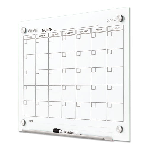 Quartet® wholesale. Infinity Magnetic Glass Calendar Board, 24 X 18. HSD Wholesale: Janitorial Supplies, Breakroom Supplies, Office Supplies.