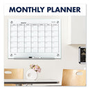 Quartet® wholesale. Infinity Magnetic Glass Calendar Board, 48 X 36. HSD Wholesale: Janitorial Supplies, Breakroom Supplies, Office Supplies.