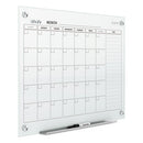 Quartet® wholesale. Infinity Magnetic Glass Calendar Board, 48 X 36. HSD Wholesale: Janitorial Supplies, Breakroom Supplies, Office Supplies.