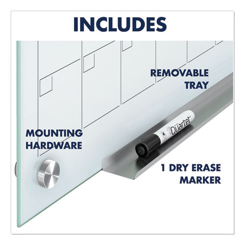 Quartet® wholesale. Infinity Magnetic Glass Calendar Board, 48 X 36. HSD Wholesale: Janitorial Supplies, Breakroom Supplies, Office Supplies.