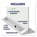 Quartet® wholesale. Desktop Magnetic Glass Dry-erase Panel, 23" X 17", White. HSD Wholesale: Janitorial Supplies, Breakroom Supplies, Office Supplies.