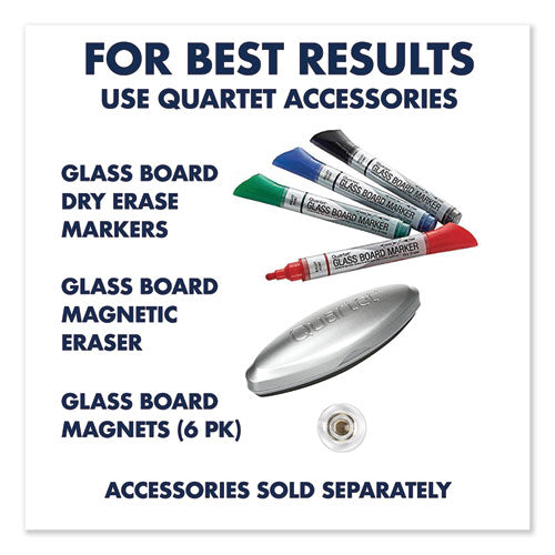 Quartet® wholesale. Desktop Magnetic Glass Dry-erase Panel, 23" X 17", White. HSD Wholesale: Janitorial Supplies, Breakroom Supplies, Office Supplies.