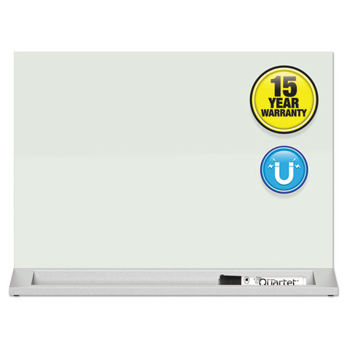 Quartet® wholesale. Desktop Magnetic Glass Dry-erase Panel, 23" X 17", White. HSD Wholesale: Janitorial Supplies, Breakroom Supplies, Office Supplies.