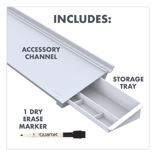 Quartet® wholesale. Glass Dry Erase Desktop Computer Pad, 18 X 6, White. HSD Wholesale: Janitorial Supplies, Breakroom Supplies, Office Supplies.