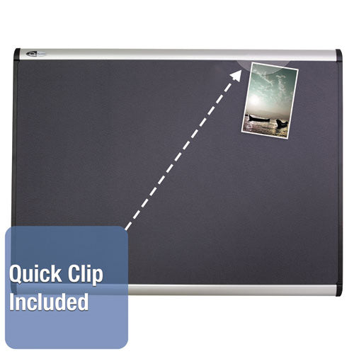 Quartet® wholesale. Prestige Plus Magnetic Fabric Bulletin Board, 36 X 24, Aluminum Frame. HSD Wholesale: Janitorial Supplies, Breakroom Supplies, Office Supplies.