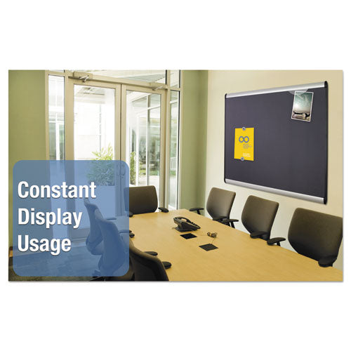 Quartet® wholesale. Prestige Plus Magnetic Fabric Bulletin Board, 48 X 36, Aluminum Frame. HSD Wholesale: Janitorial Supplies, Breakroom Supplies, Office Supplies.