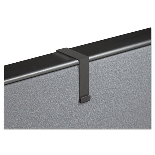 Quartet® wholesale. Cubicle Partition Hangers, 1 1-2" - 2 1-2" Panels, Black, 2-set. HSD Wholesale: Janitorial Supplies, Breakroom Supplies, Office Supplies.