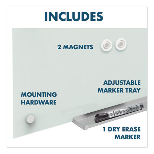 Quartet® wholesale. Infinity Magnetic Glass Dry Erase Cubicle Board, 18 X 30, White. HSD Wholesale: Janitorial Supplies, Breakroom Supplies, Office Supplies.