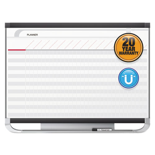 Quartet® wholesale. Prestige 2 Total Erase Project Planning Board, 36 X 24, Graphite Frame. HSD Wholesale: Janitorial Supplies, Breakroom Supplies, Office Supplies.