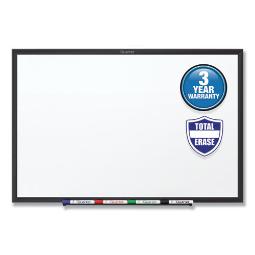 Quartet® wholesale. Classic Series Total Erase Dry Erase Board, 96 X 48, White Surface, Black Frame. HSD Wholesale: Janitorial Supplies, Breakroom Supplies, Office Supplies.