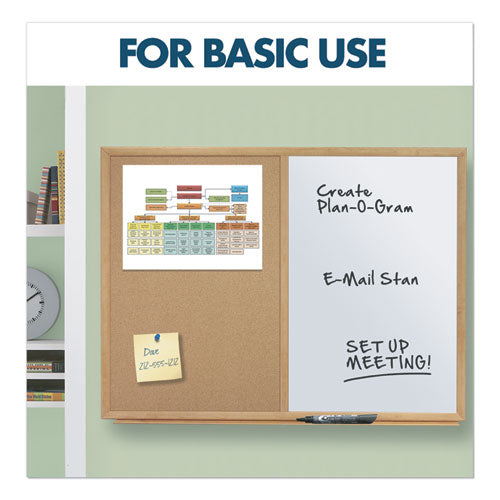 Quartet® wholesale. Bulletin-dry-erase Board, Melamine-cork, 36 X 24, White-brown, Oak Finish Frame. HSD Wholesale: Janitorial Supplies, Breakroom Supplies, Office Supplies.