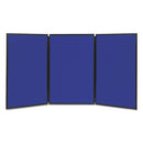 Quartet® wholesale. Show-it! Display System, 72 X 36, Blue-gray Surface, Black Frame. HSD Wholesale: Janitorial Supplies, Breakroom Supplies, Office Supplies.