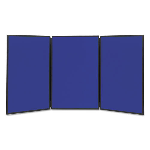 Quartet® wholesale. Show-it! Display System, 72 X 36, Blue-gray Surface, Black Frame. HSD Wholesale: Janitorial Supplies, Breakroom Supplies, Office Supplies.