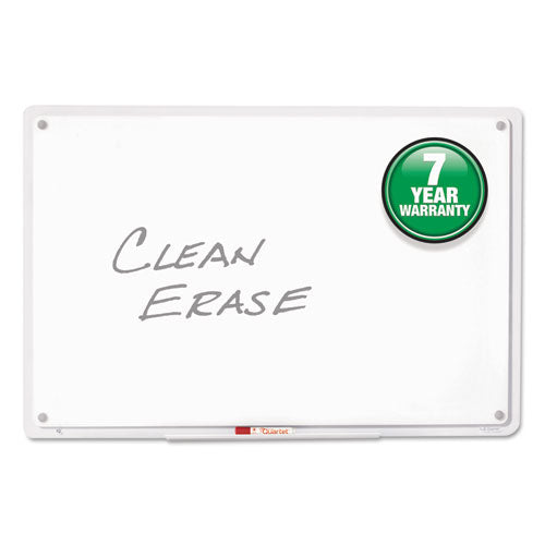 Quartet® wholesale. Iq Total Erase Board, 49 X 32, White, Clear Frame. HSD Wholesale: Janitorial Supplies, Breakroom Supplies, Office Supplies.