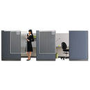 Quartet® wholesale. Workstation Privacy Screen, 36w X 48d, Translucent Clear-silver. HSD Wholesale: Janitorial Supplies, Breakroom Supplies, Office Supplies.