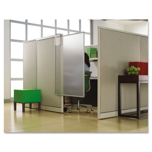 Quartet® wholesale. Workstation Privacy Screen, 36w X 48d, Translucent Clear-silver. HSD Wholesale: Janitorial Supplies, Breakroom Supplies, Office Supplies.
