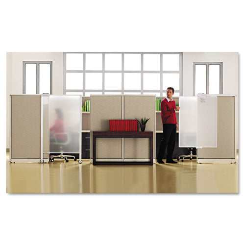 Quartet® wholesale. Workstation Privacy Screen, 36w X 48d, Translucent Clear-silver. HSD Wholesale: Janitorial Supplies, Breakroom Supplies, Office Supplies.