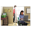 Quartet® wholesale. Premium Workstation Privacy Screen, 38w X 64d, Translucent Clear-silver. HSD Wholesale: Janitorial Supplies, Breakroom Supplies, Office Supplies.