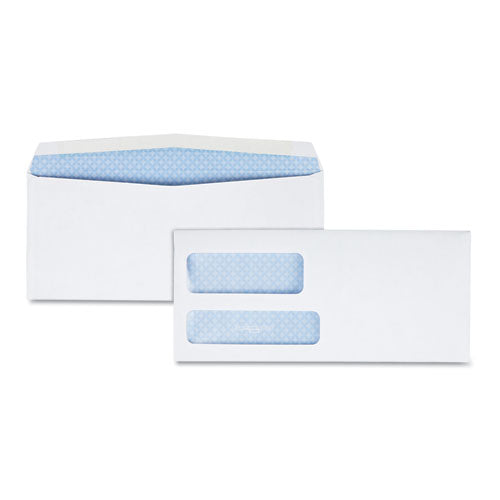 Quality Park™ wholesale. Double Window Security-tinted Check Envelope,