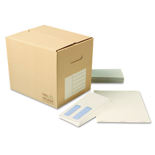 Quality Park™ wholesale. Double Window Security-tinted Check Envelope,