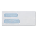Quality Park™ wholesale. Double Window Security-tinted Check Envelope,