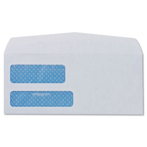 Quality Park™ wholesale. Double Window Security-tinted Check Envelope,