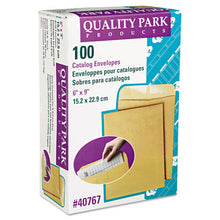 Load image into Gallery viewer, Quality Park™ wholesale. Catalog Envelope, #1, Square Flap, Gummed Closure, 6 X 9, Brown Kraft, 100-box. HSD Wholesale: Janitorial Supplies, Breakroom Supplies, Office Supplies.