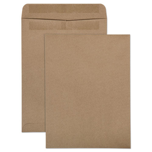 Quality Park™ wholesale. 100% Recycled Brown Kraft Redi-seal Envelope,