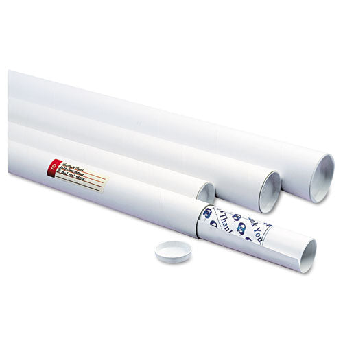 Quality Park™ wholesale. White Mailing Tubes, 36" Long, 3" Diameter, White, 25-carton. HSD Wholesale: Janitorial Supplies, Breakroom Supplies, Office Supplies.