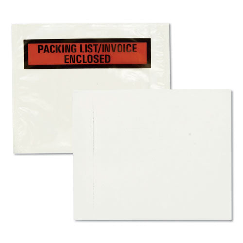 Quality Park™ wholesale. Self-adhesive Packing List Envelope, 4.5 X 5.5, Clear-orange, 100-box. HSD Wholesale: Janitorial Supplies, Breakroom Supplies, Office Supplies.